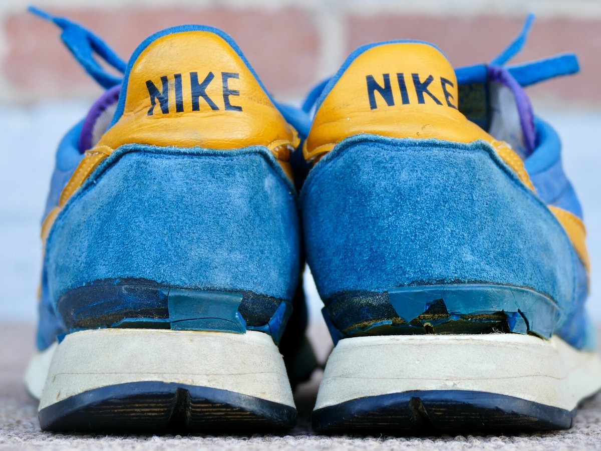 Vintage Nike Internationalist Sz 9 blue/gold 1982 1980s 80s waffle