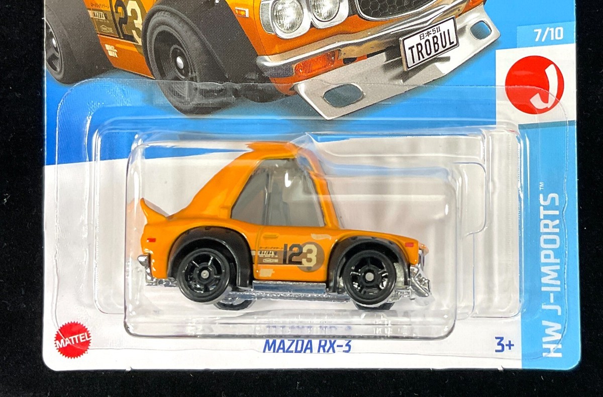 Hot Wheels Mazda RX-3 Tooned Orange #156 Mainline 2024 Case H New