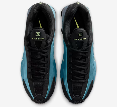 Nike Shox R4 Shoes Sapphire Pencil Point Black Light Lime Men's