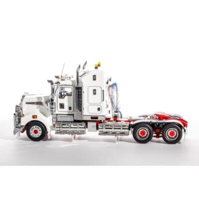 Kenworth T909 Prime Mover Truck - White/Red Drake 1:50 Scale Model