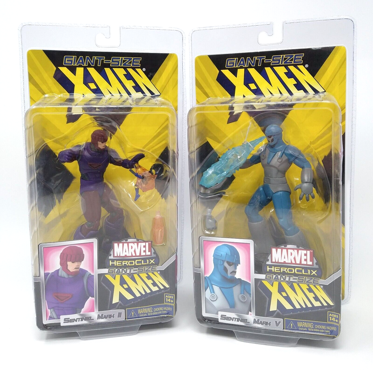 Marvel HeroClix Giant Size X-MEN Sentinel Mark II & Mark V Combo