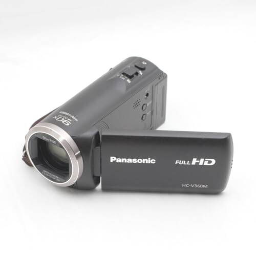 Panasonic HC-V360M Digital HD Camcorder 16GB 90x Zoom 2.2MP Black