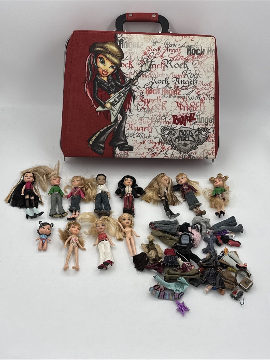 Bratz Doll, Clothing, Shoes, Accessory Lot Rock Angelz w Suitcase