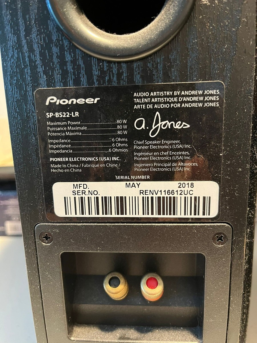 Pioneer SP-BS22-LR Andrew Jones Bookshelf Speakers - Pair - Tested