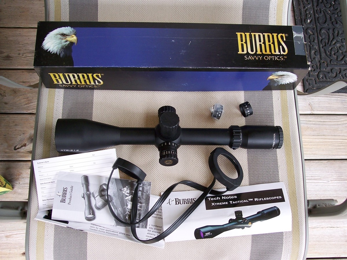 Burris Extreme Tactical 3-12x50mm Rifle Scope ~Bal-Plex~ Lighted
