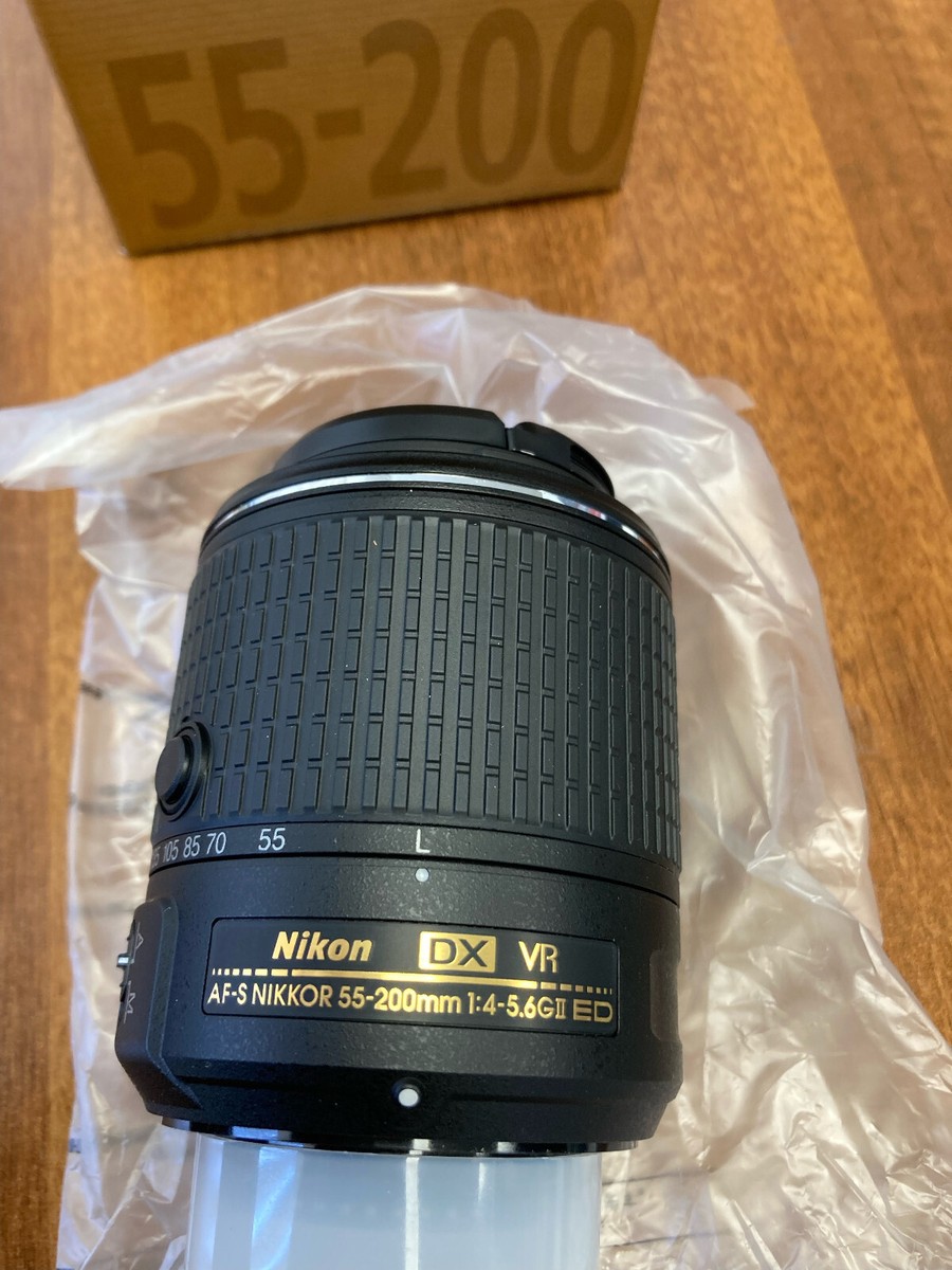 NIKON NIKKOR LENS AF-S DX VR ZOOM 55-200mm F/4-5.6 G -ED NEW | eBay