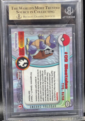 Pokémon Topps Chrome Series 1 Spectra BGS 9.5 Blastoise | eBay