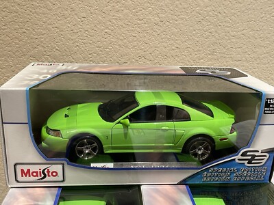 1/18 MAISTO 2003 FORD MUSTANG COBRA SVT TERMINATOR LIME GREEN