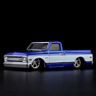 RLC Exclusive 1969 Chevy C-10 Blue and White 1/64 Hot Wheels 2024