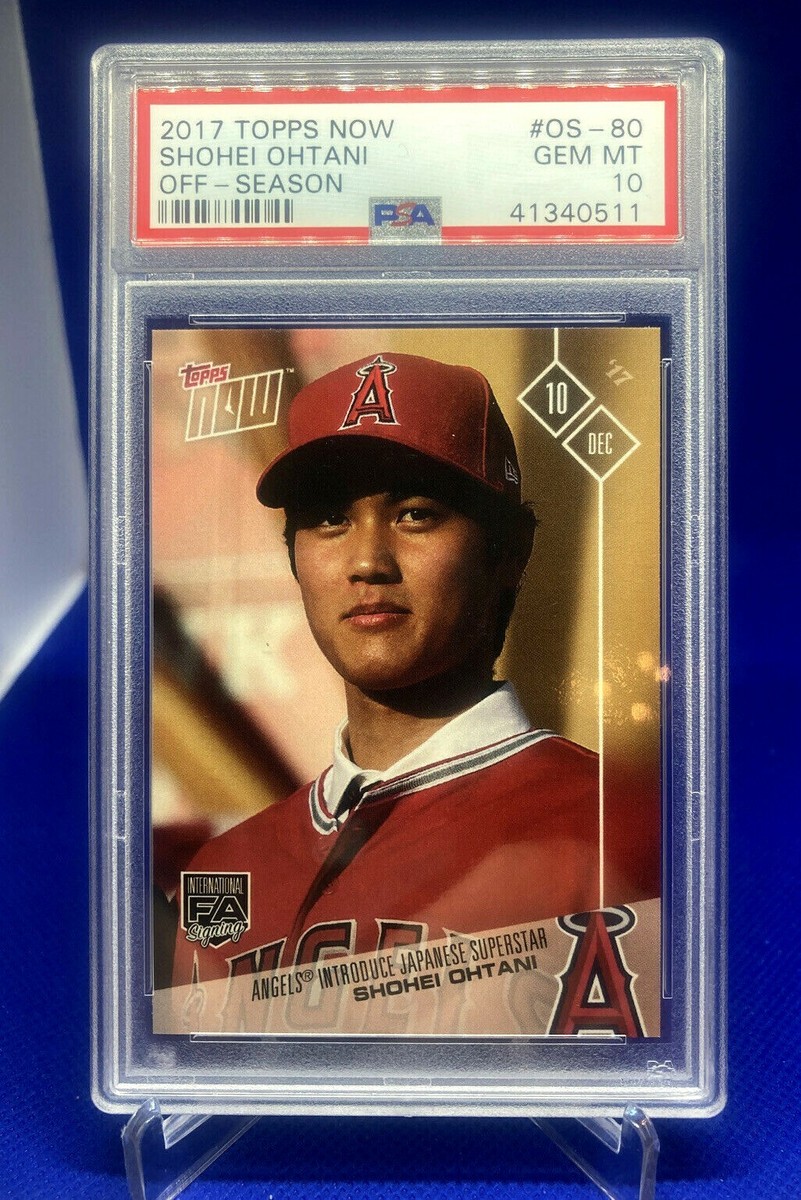 2017 Topps Now Shohei Ohtani RC Rookie Card #OS80 “Offseason” PSA