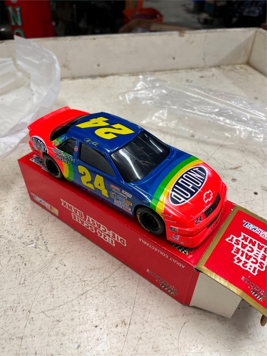 vtg 1992 Racing Champions #24 Jeff Gordon diecast car bank 1:24