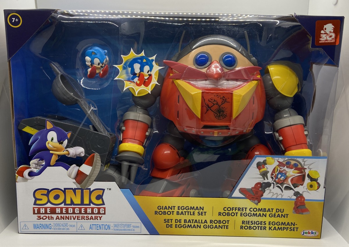 SONIC THE HEDGEHOG GIANT EGGMAN ROBOT BATTLE SET 30TH ANNIVERSARY