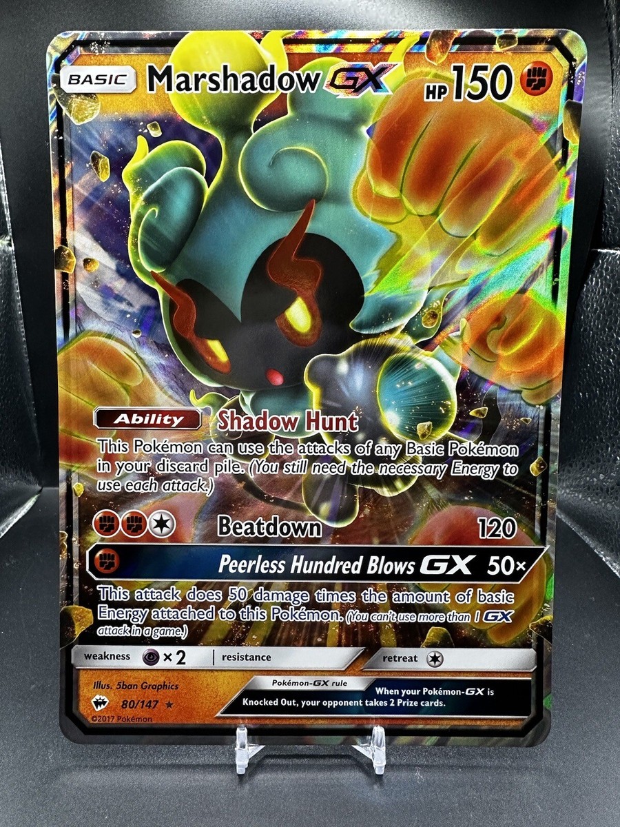 Pokémon TCG - Marshadow GX - 80/147 Jumbo - Burning Shadows Black