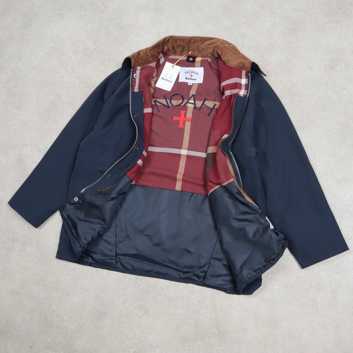 Barbour x NOAH 60/40 Bedale Casual Jacket Navy | eBay