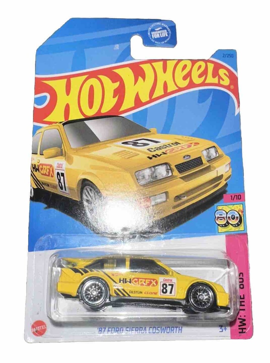 Hot Wheels Kroger Exclusive Yellow '87 Ford Sierra Cosworth, 2/250