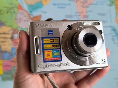 Sony Cyber-Shot DSC-W35 7.2MP Digital Camera - Silver Fully