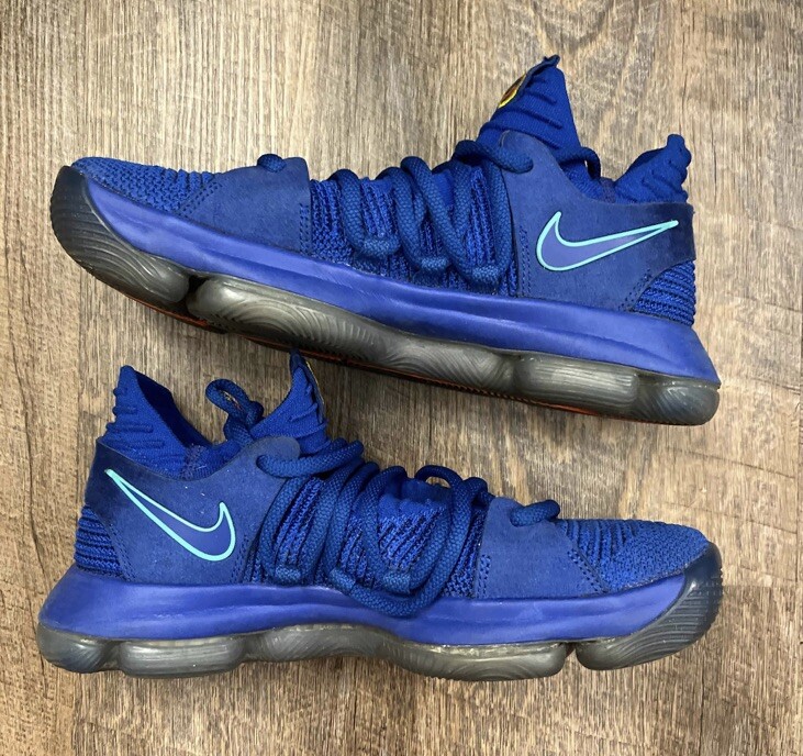 Nike KD 10 City Edition 2017 Blue Men's Size 7.5 Sneakers Shoes