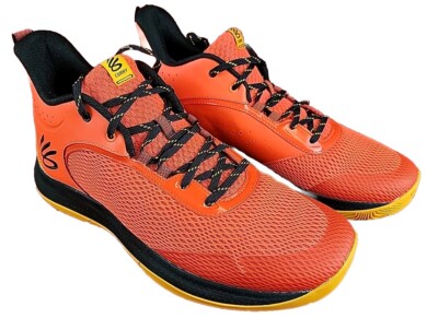 Under Armour Curry Mens 12.5 Redish Orange 3025090-600 Basketball