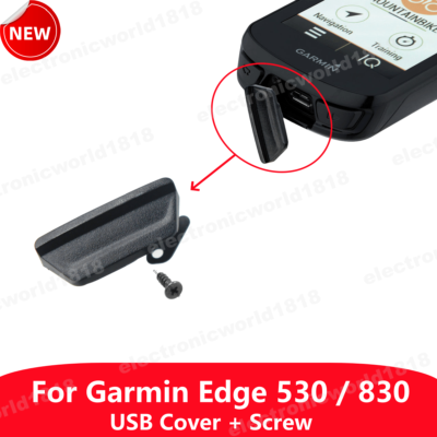 For Garmin Edge 530/830 Rubber USB Port Cover Case With Screw