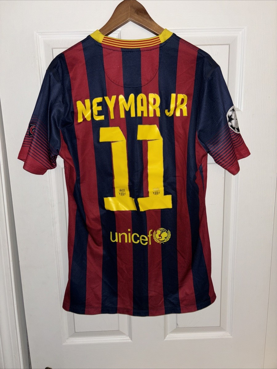 Neymar Jr Barcelona 2014-2015 UCL Final Jersey Shirt Kit Size XL