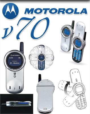 Cellphone Original Motorola V series V70 Silver 2G GSM 900 1800