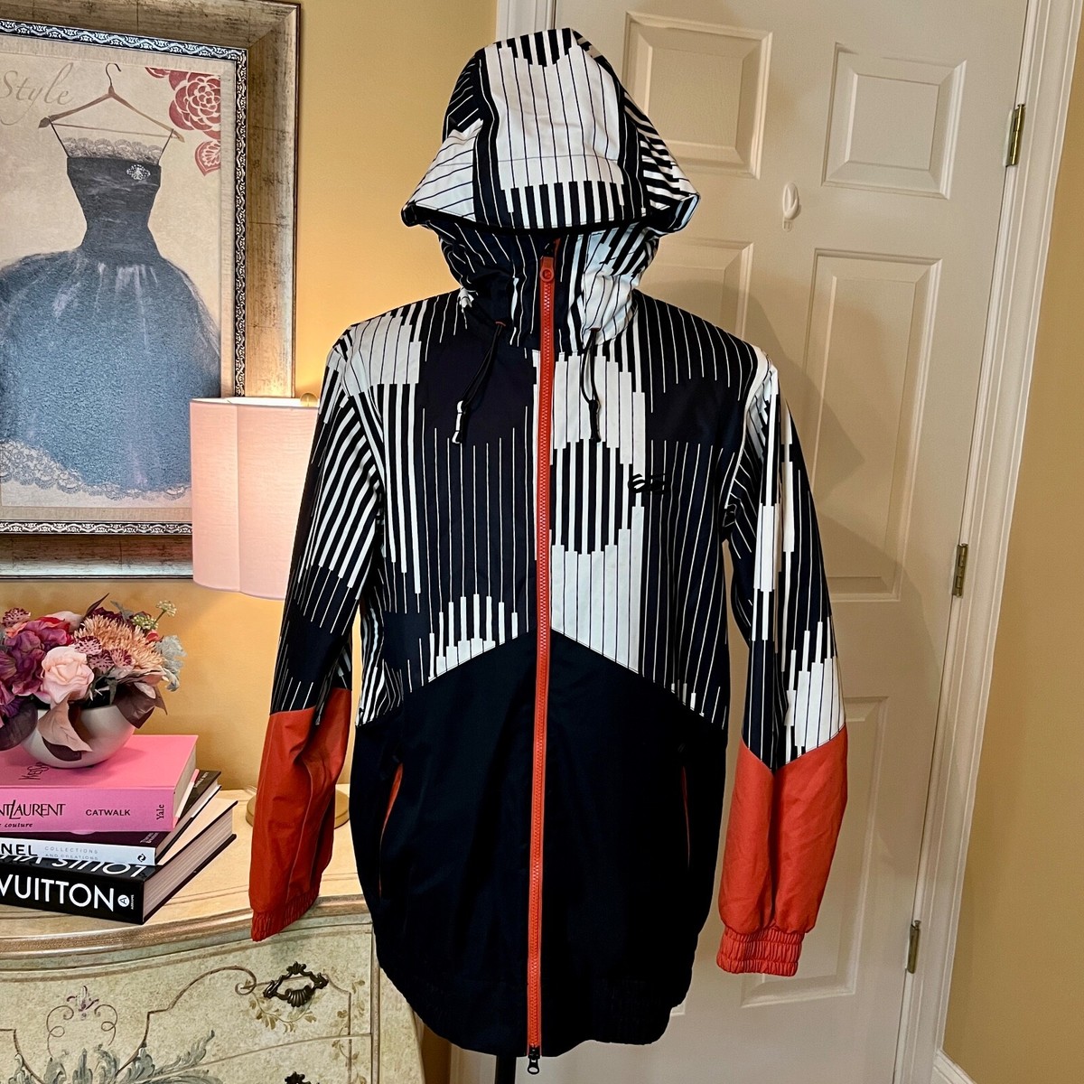 EEUC Mens Nike 6.0 Kampai Black & White Piano Akroe Snowboard