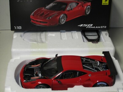 1/18 HOT WHEELS ELITE FERRARI 458 GT2 , RED , LAUNCH VERSION , NEW