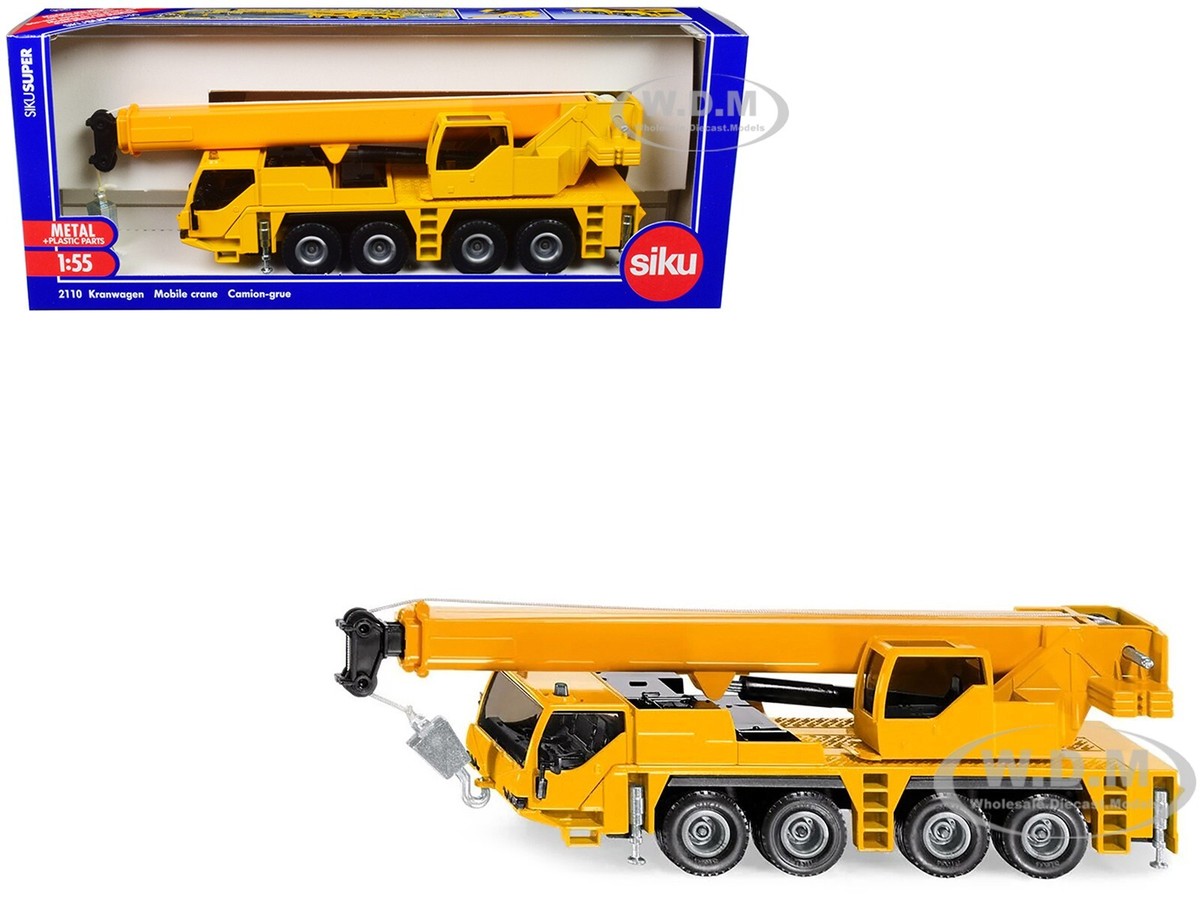 MOBILE CRANE YELLOW 1/55 DIECAST MODEL BY SIKU 2110 | eBay