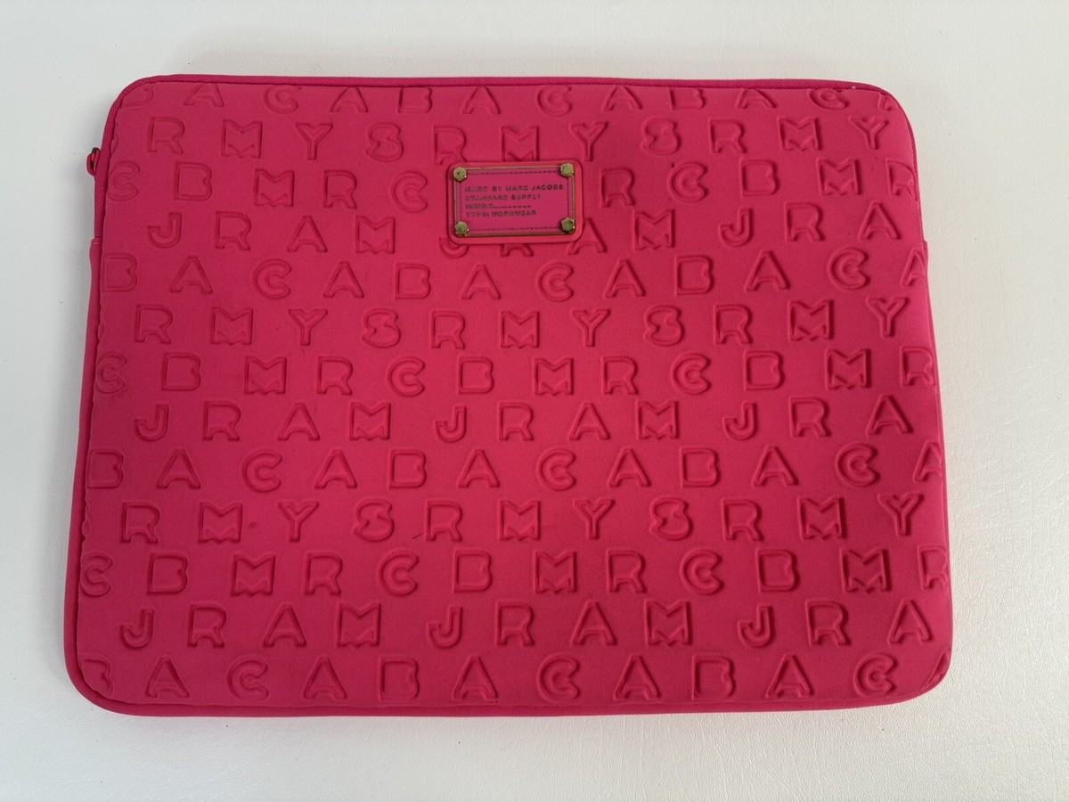 Marc by Marc Jacobs Neoprene Pink Embossed Padded Style Laptop