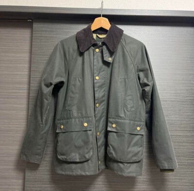 Barbour BEDALE Waxed Cotton Jacket Men's Sage Size 36 US:6 UK:10