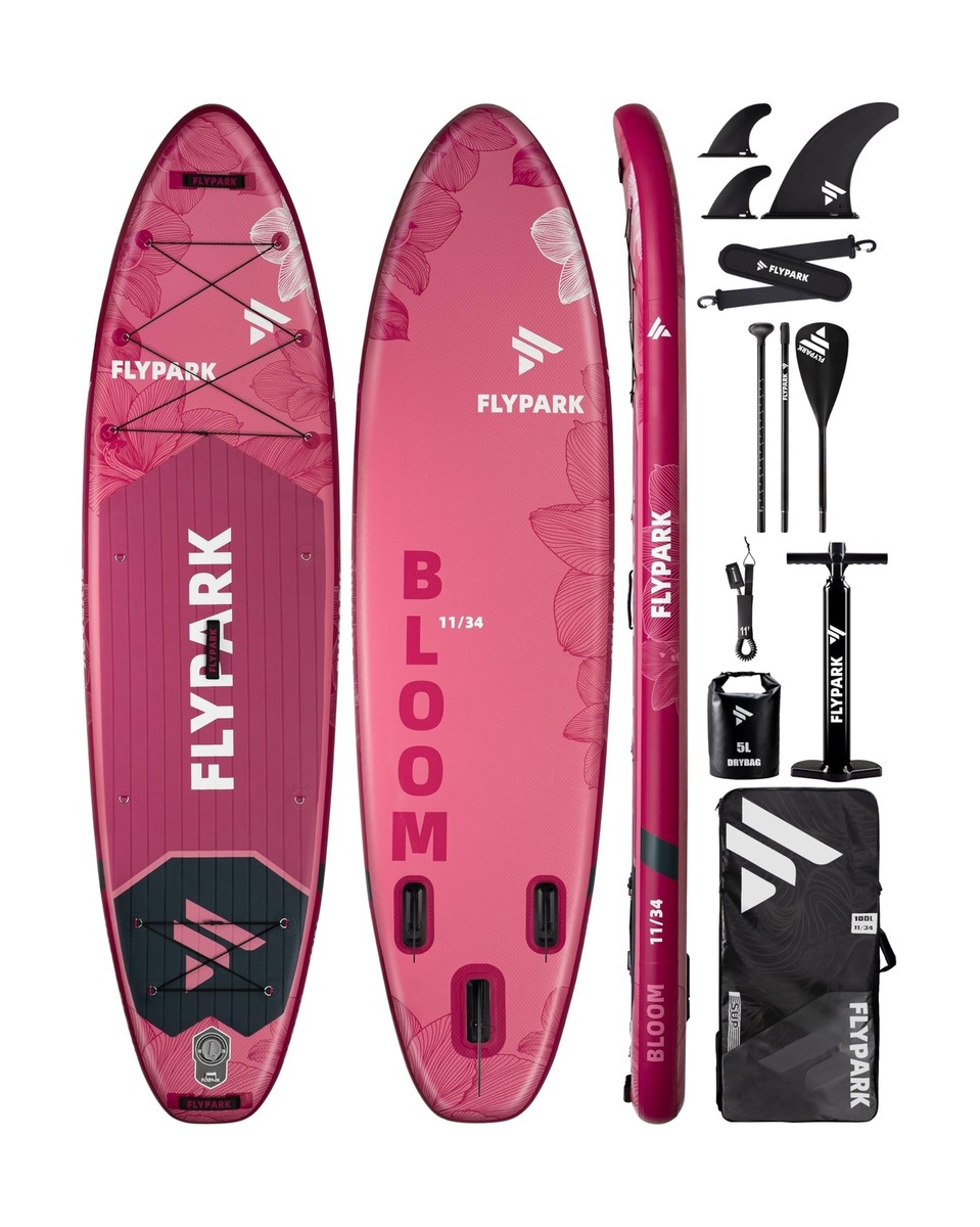 11'x34''x6''Inflatable Stand Up Paddle Boards, Extra Wide SUP