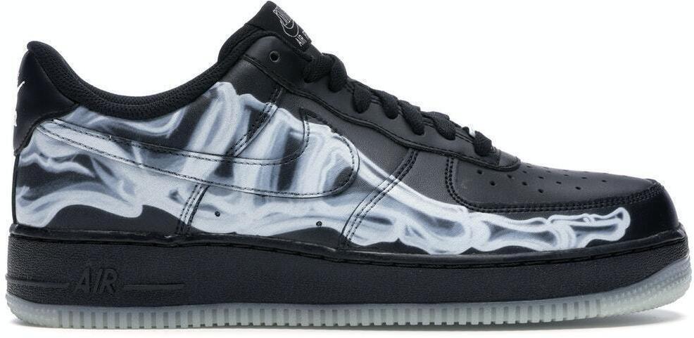Size 9 - Nike Air Force 1 '07 QS Black Skeleton 193656461773| eBay