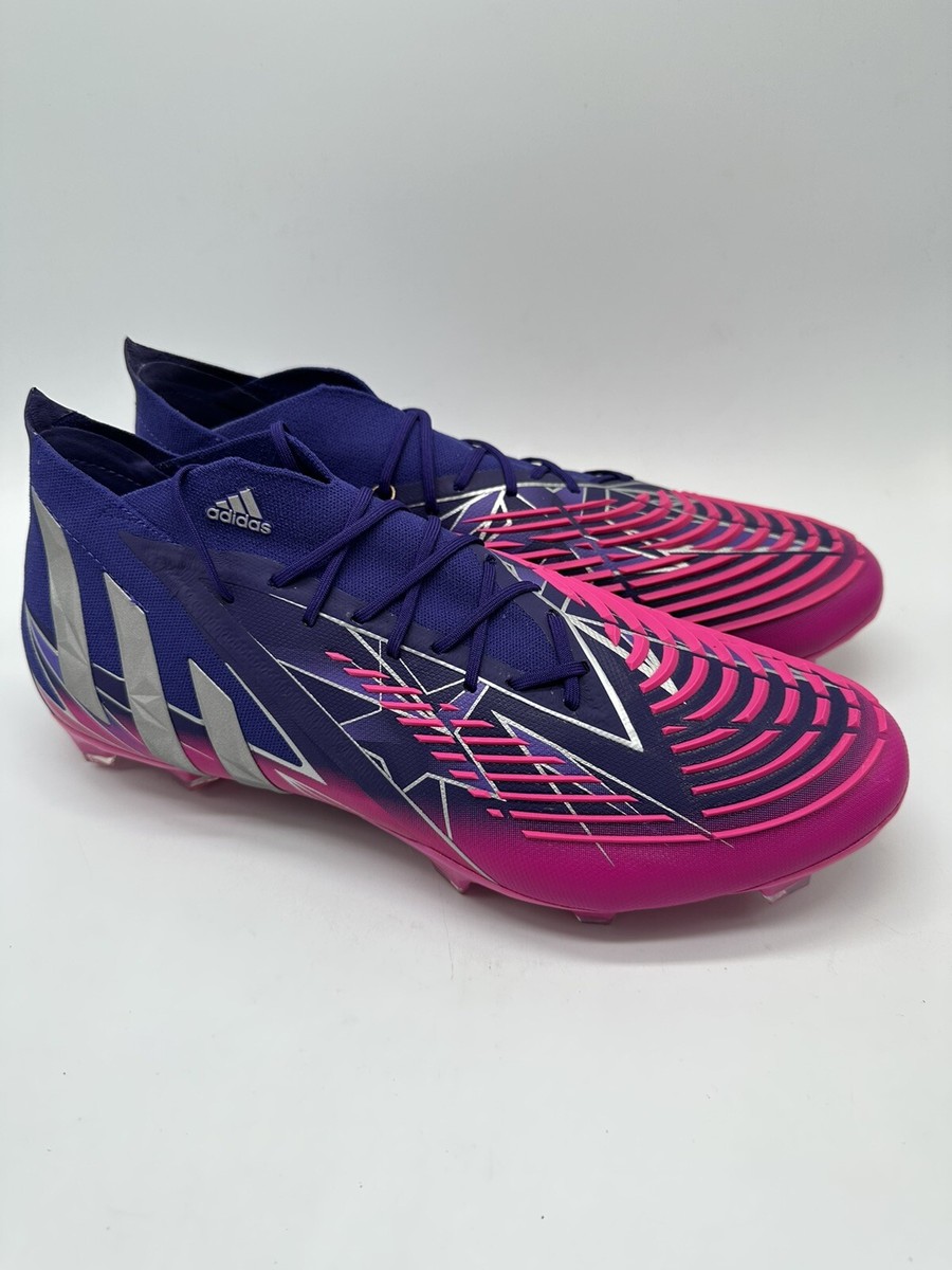 Adidas Predator Edge.1 L FG Soccer Cleats Purple Pink H02934 Men's