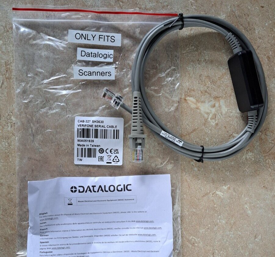 Datalogic 90A051939 COM8 Scanner Cable For Verifone Ruby 2, CI