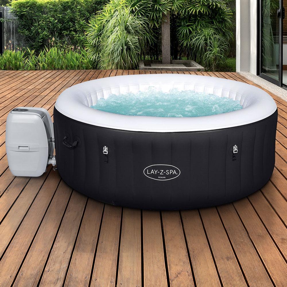 Bestway Lay-z Inflatable Spa Pool Massage Hot Tub Portable Outdoor