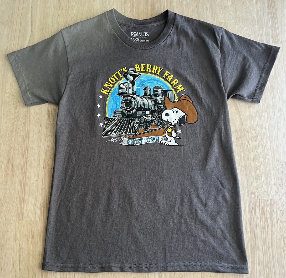 Youth M) PEANUTS Ghost Town KNOTT'S BERRY FARM Shirt Sheriff