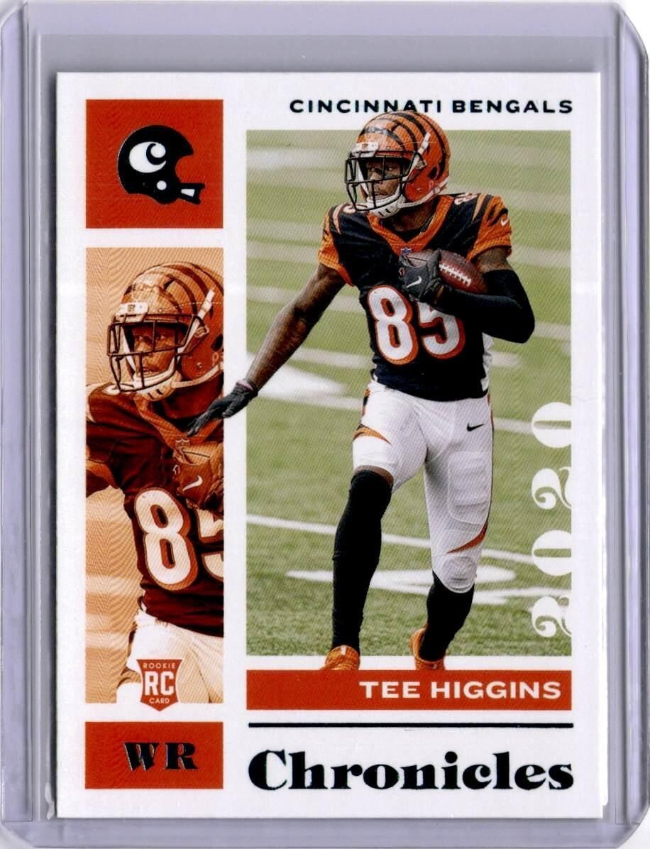 2020 Panini Chronicles #21 Tee Higgins Teal Rookie RC Cincinnati