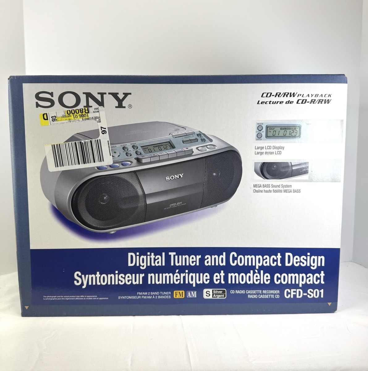 Sony CFD-S01 CD/Radio/Cassette Boombox for sale online | eBay