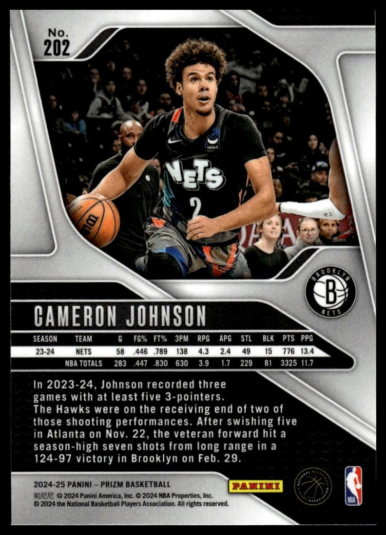 2024-25 Panini Prizm #202 Cameron Johnson | eBay