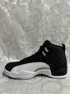 AIR JORDAN XII 12 RETRO 11.5 WHITE METALLIC SILVER BLACK CT8013