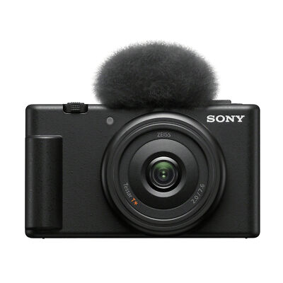 Sony ZV1F Vlog Camera for Content Creators and Vloggers Black