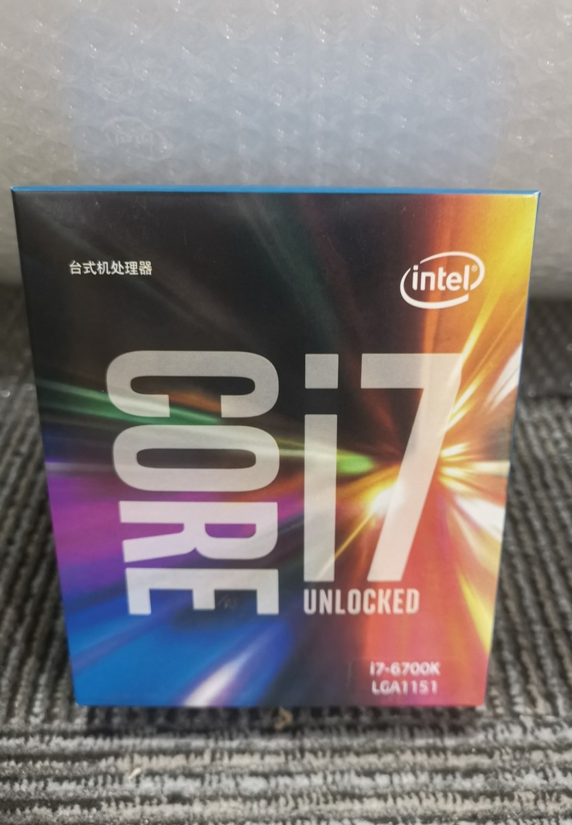 New Intel Core i7-6700K CPU 4.0GHz 4-Core LGA 1151 Processor box