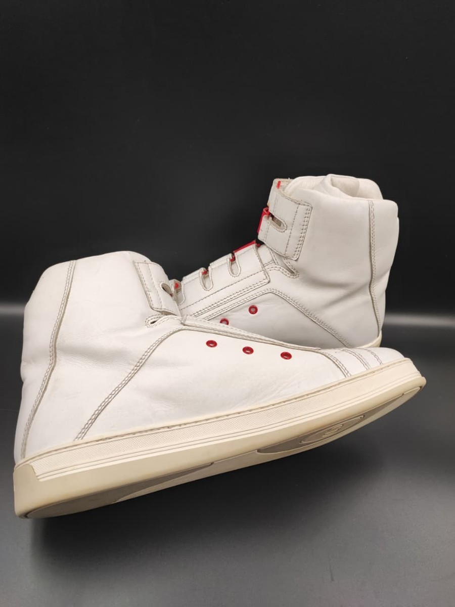 Rare DIOR HOMME AW08 Kris Van Assche Sneakers B107 White Leather