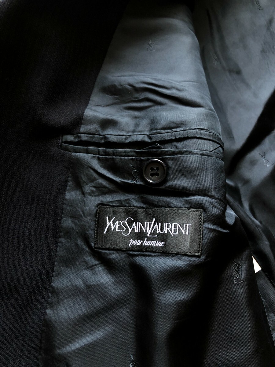 Yves Saint Laurent Pour Homme vintage wool striped blazer | eBay