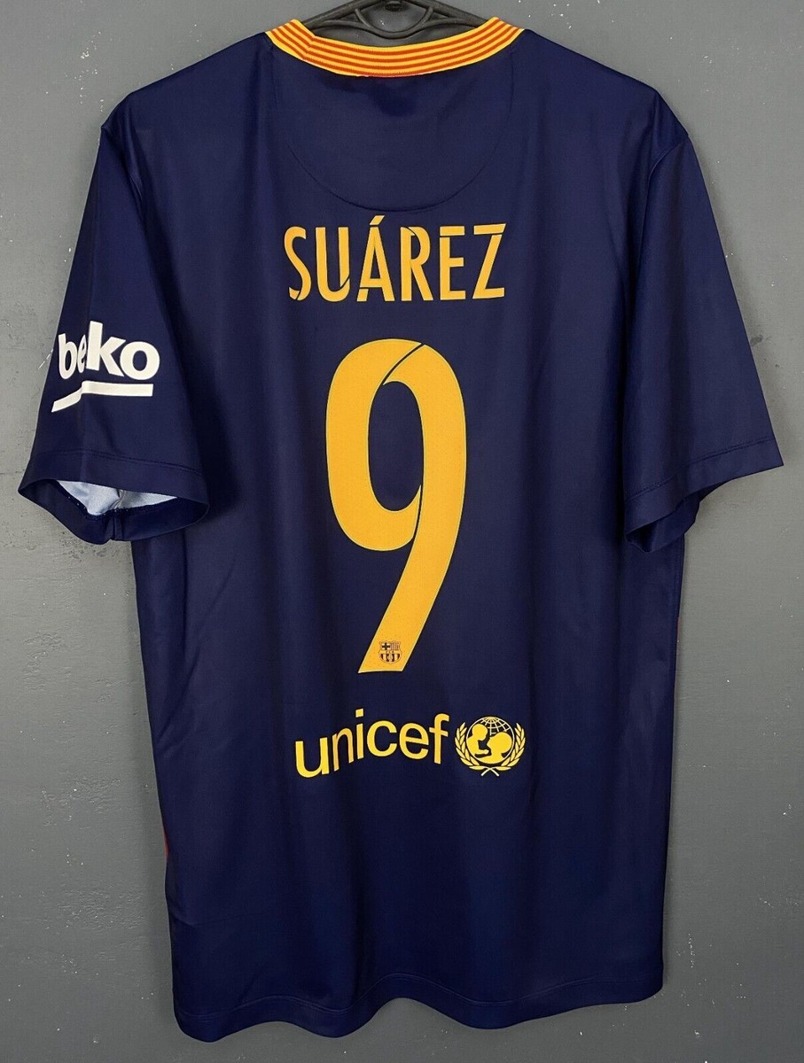 LUIS SUAREZ #9 MEN'S FC BARCELONA 2015/2016 SOCCER FOOTBALL SHIRT