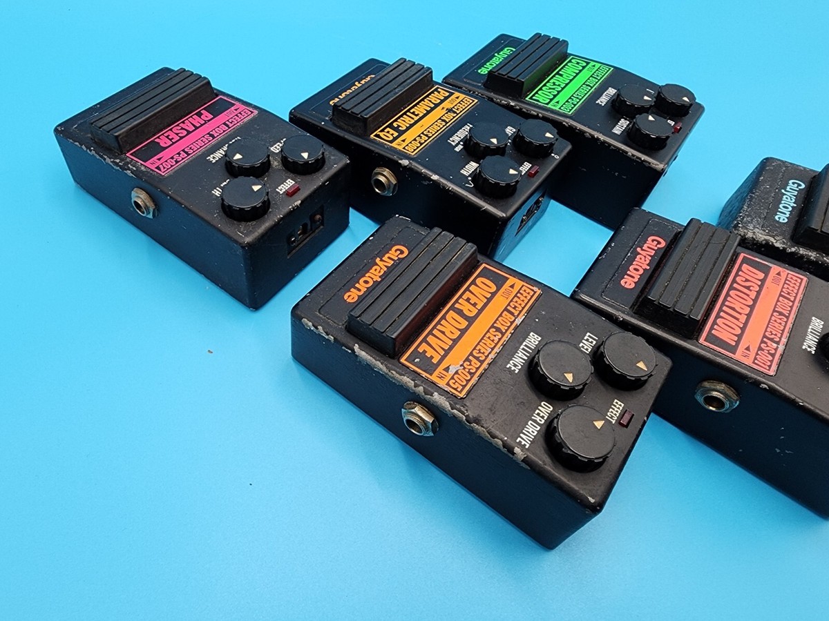 Rare Guyatone Guitar Effect Pedal Bundle PS 001 003 005 006 007
