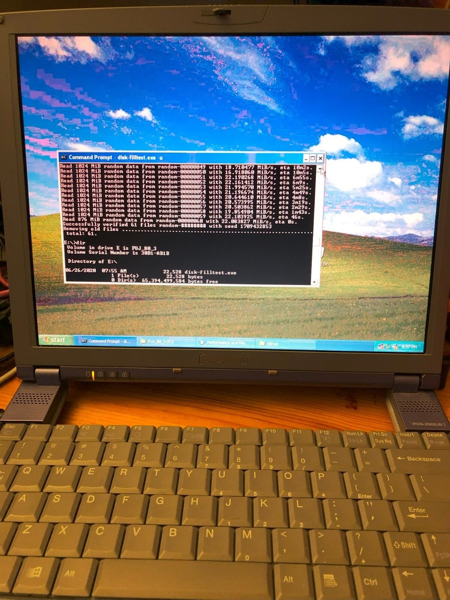 Sony VAIO Z505JS 2000 Windows '98/XP Laptop DOS, DVD, Floppy, Port