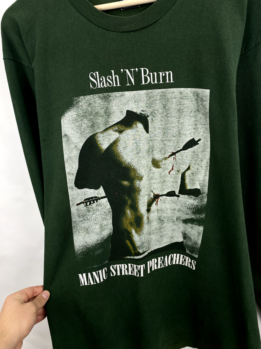 Vintage 90s Manic Street Preachers Slash N Burn t-shirt rare size