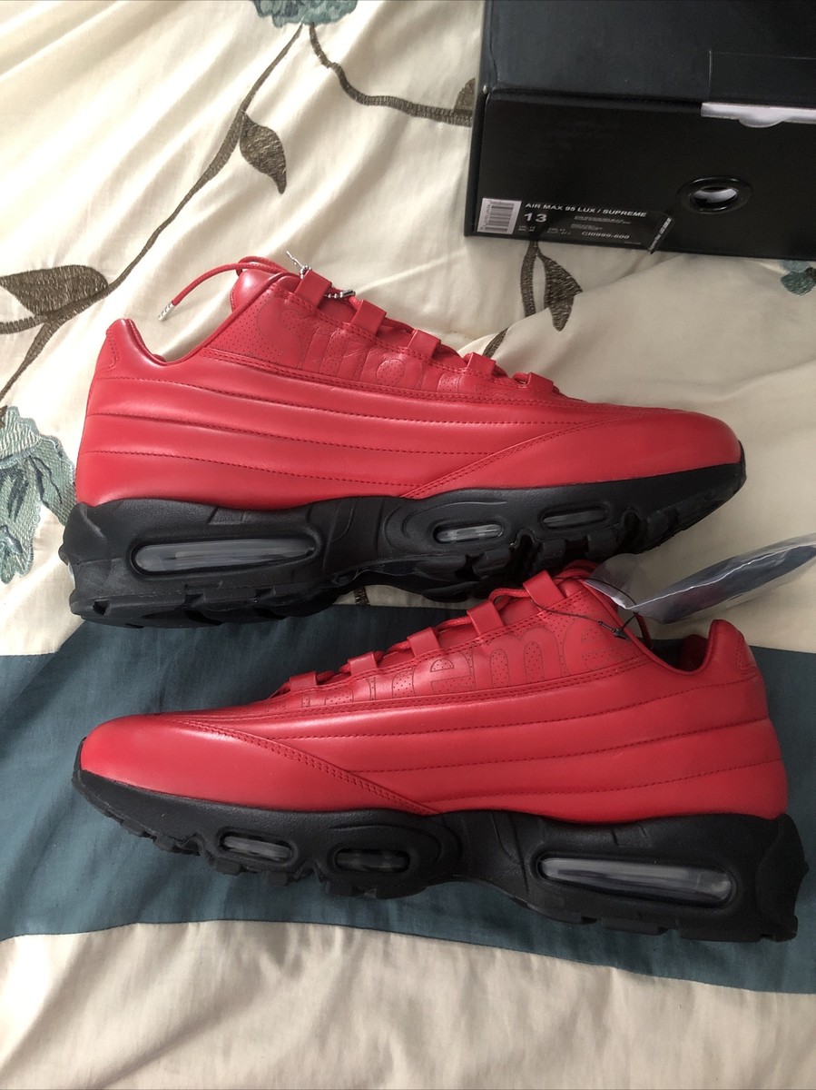 Nike Air Max 95 Lux x Supreme Gym Red 2019 Size 13 SKU: CI0999-600