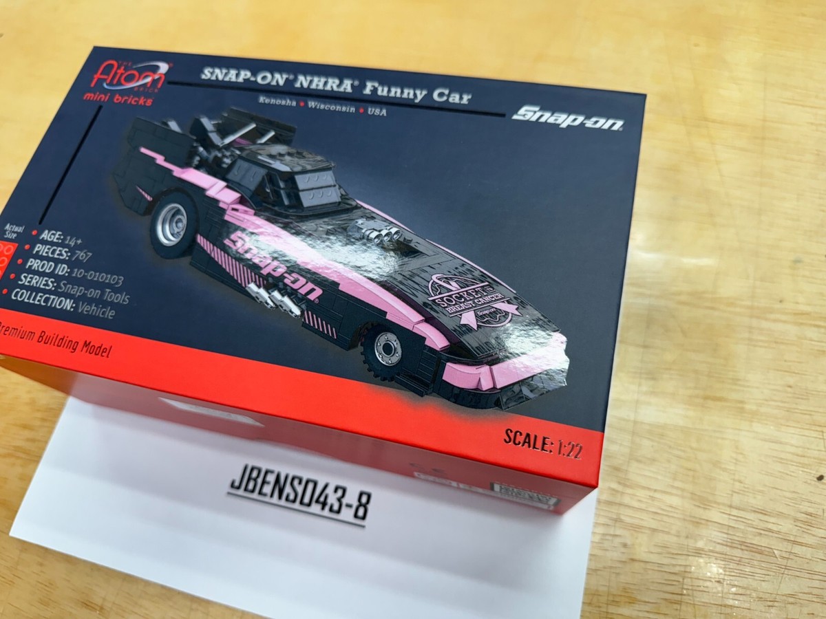 Snap-on Tools NEW 2024 NHRA PINK Funny Car BCA Atom Brick Building